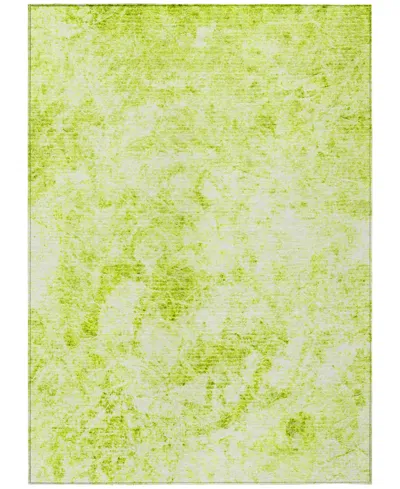 Addison Chantille Machine Washable Acn553 8'x10' Area Rug In Lime