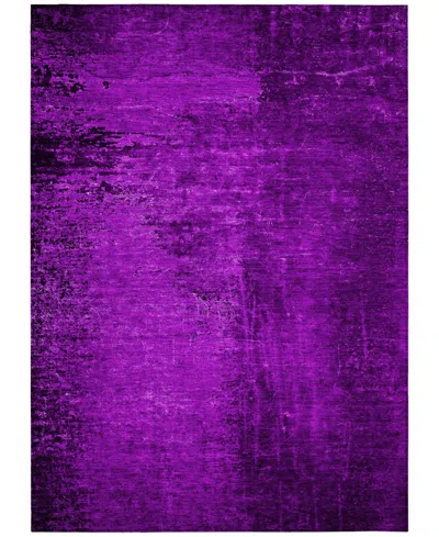 Addison Chantille Machine Washable Acn554 10'x14' Area Rug In Purple