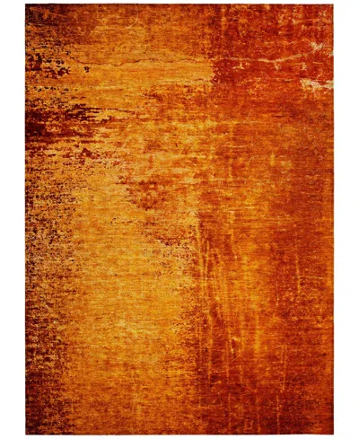 Addison Chantille Machine Washable Acn554 2'6x3'10 Area Rug In Paprika