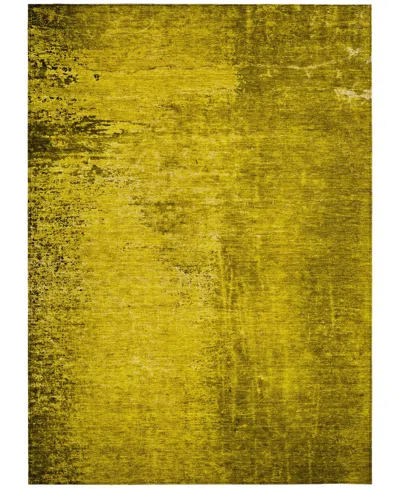 Addison Chantille Machine Washable Acn554 3'x5' Area Rug In Gold