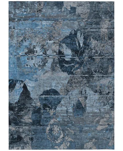 Addison Chantille Machine Washable Acn555 10'x14' Area Rug In Denim