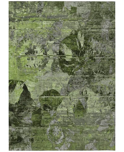 Addison Chantille Machine Washable Acn555 2'6x3'10 Area Rug In Green