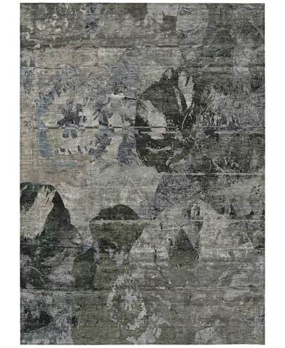Addison Chantille Machine Washable Acn555 5'x7'6 Area Rug In Gray