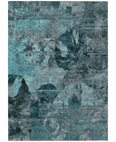 Addison Chantille Machine Washable Acn555 5'x7'6 Area Rug In Ocean