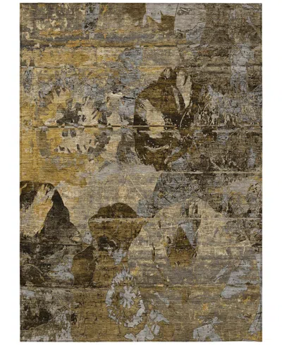 Addison Chantille Machine Washable Acn555 9'x12' Area Rug In Mocha