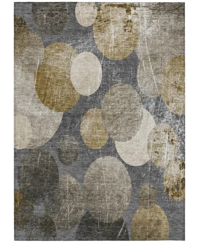 Addison Chantille Machine Washable Acn556 5'x7'6 Area Rug In Brown