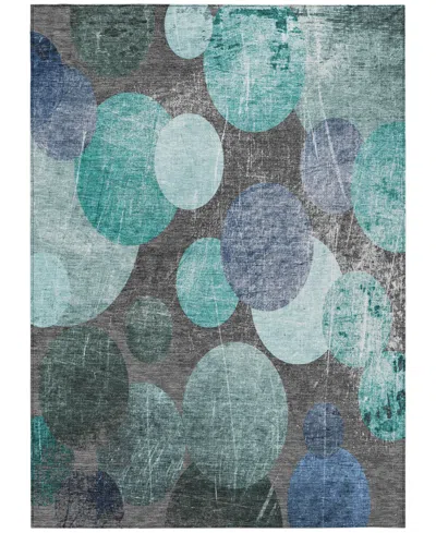 Addison Chantille Machine Washable Acn556 5'x7'6 Area Rug In Ocean