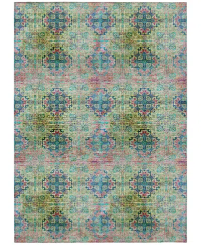 Addison Chantille Machine Washable Acn557 10'x14' Area Rug In Green