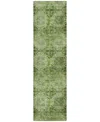 Addison Chantille Machine Washable Acn557 2'3x7'6 Runner Area Rug In Olive