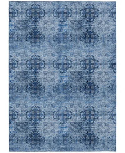 Addison Chantille Machine Washable Acn557 3'x5' Area Rug In Navy