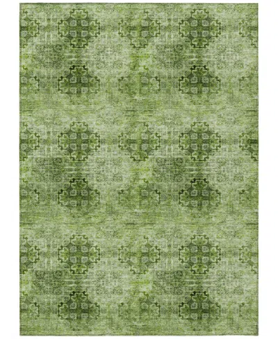 Addison Chantille Machine Washable Acn557 5'x7'6 Area Rug In Olive