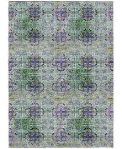 Addison Chantille Machine Washable Acn557 5'x7'6 Area Rug In Purple