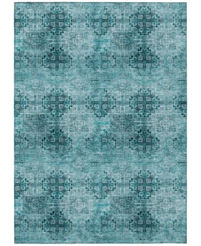 Addison Chantille Machine Washable Acn557 8'x10' Area Rug In Green