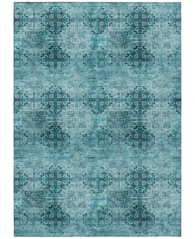Addison Chantille Machine Washable Acn557 8'x10' Area Rug In Ocean