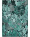 Addison Chantille Machine Washable Acn558 2'6x3'10 Area Rug In Ocean