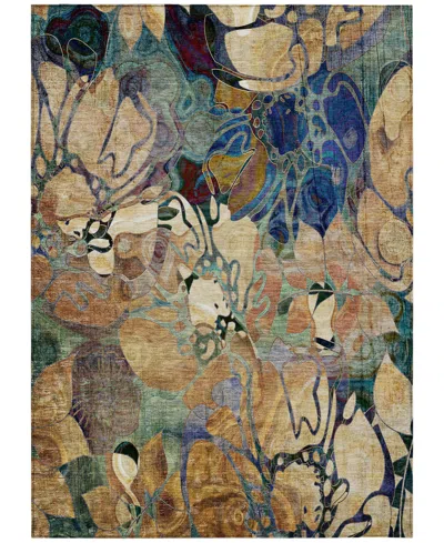 Addison Chantille Machine Washable Acn558 3'x5' Area Rug In Beige