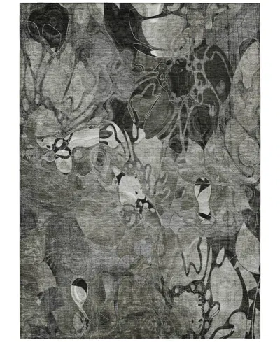 Addison Chantille Machine Washable Acn558 9'x12' Area Rug In Gray