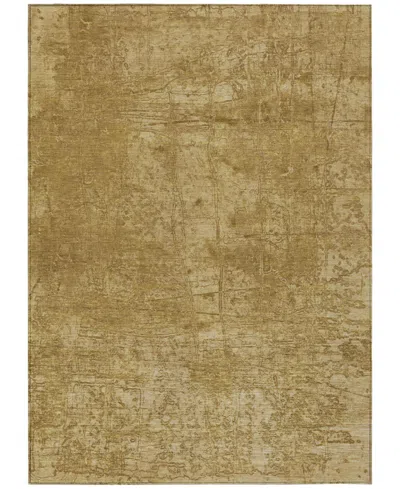 Addison Chantille Machine Washable Acn559 10'x14' Area Rug In Gold