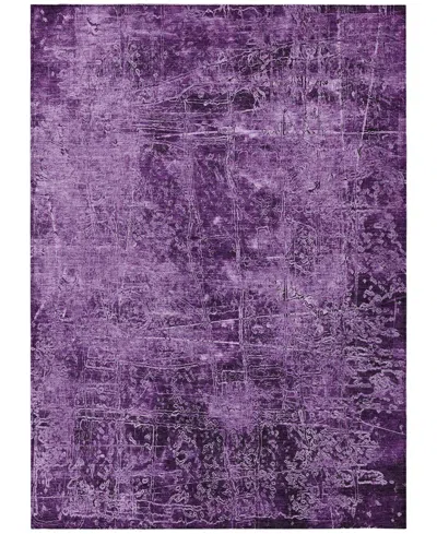 Addison Chantille Machine Washable Acn559 10'x14' Area Rug In Purple