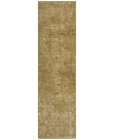 Addison Chantille Machine Washable Acn559 2'3x7'6 Runner Area Rug In Beige