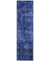 Addison Chantille Machine Washable Acn559 2'3x7'6 Runner Area Rug In Navy