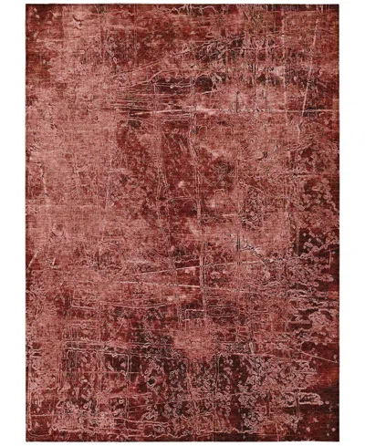 Addison Chantille Machine Washable Acn559 2'6x3'10 Area Rug In Cherry