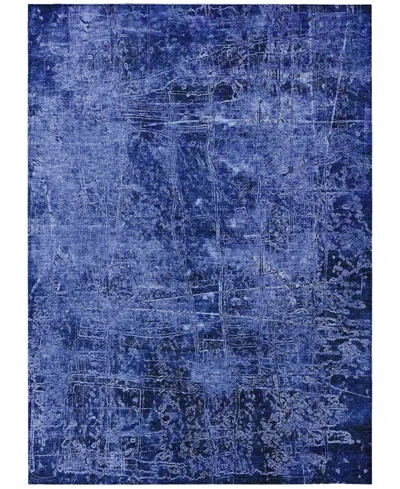Addison Chantille Machine Washable Acn559 8'x10' Area Rug In Navy