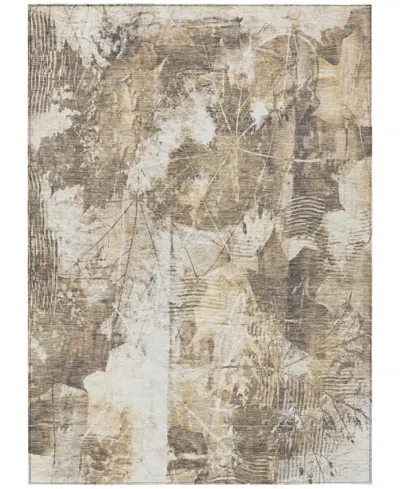 Addison Chantille Machine Washable Acn560 3'x5' Area Rug In Beige