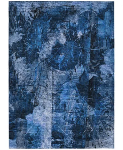 Addison Chantille Machine Washable Acn560 3'x5' Area Rug In Navy