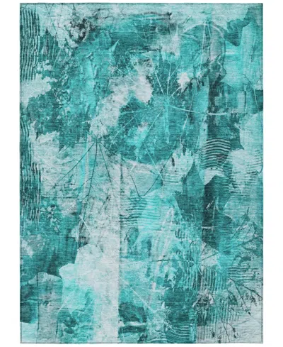 Addison Chantille Machine Washable Acn560 8'x10' Area Rug In Ocean