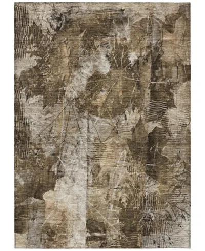 Addison Chantille Machine Washable Acn560 9'x12' Area Rug In Taupe