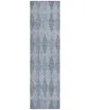 Addison Chantille Machine Washable Acn561 2'3x7'6 Runner Area Rug In Denim