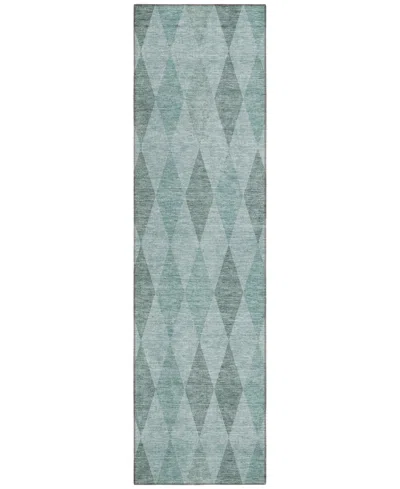 Addison Chantille Machine Washable Acn561 2'3x7'6 Runner Area Rug In Ocean
