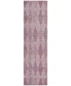 Addison Chantille Machine Washable Acn561 2'3x7'6 Runner Area Rug In Rose