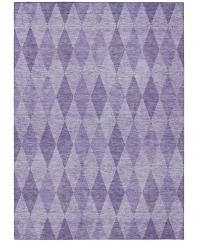 Addison Chantille Machine Washable Acn561 8'x10' Area Rug In Purple