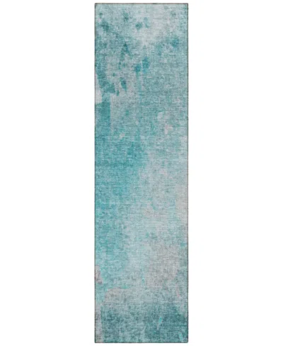 Addison Chantille Machine Washable Acn562 2'3x7'6 Runner Area Rug In Ocean