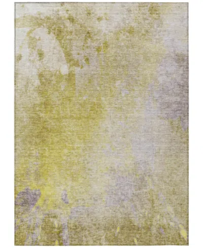 Addison Chantille Machine Washable Acn562 9'x12' Area Rug In Gold