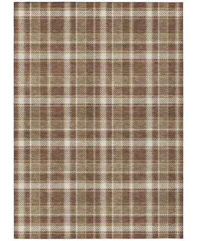 Addison Chantille Machine Washable Acn563 3'x5' Area Rug In Chocolate