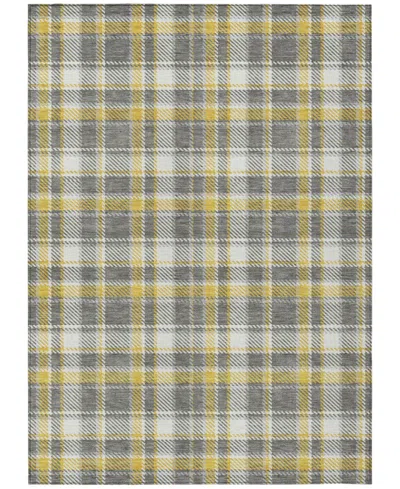 Addison Chantille Machine Washable Acn563 3'x5' Area Rug In Gray