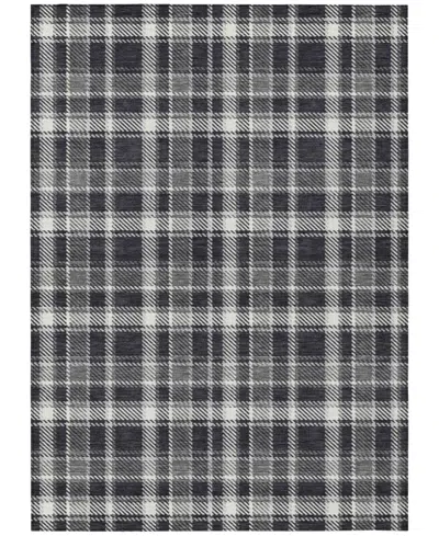 Addison Chantille Machine Washable Acn563 5'x7'6 Area Rug In Black
