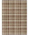 Addison Chantille Machine Washable Acn563 9'x12' Area Rug In Chocolate