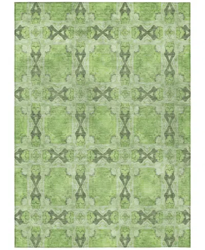 Addison Chantille Machine Washable Acn564 10'x14' Area Rug In Green