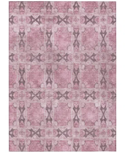 Addison Chantille Machine Washable Acn564 10'x14' Area Rug In Pink