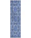 Addison Chantille Machine Washable Acn564 2'3x7'6 Runner Area Rug In Denim