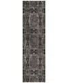 Addison Chantille Machine Washable Acn564 2'3x7'6 Runner Area Rug In Gray