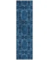 Addison Chantille Machine Washable Acn564 2'3x7'6 Runner Area Rug In Navy