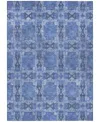 Addison Chantille Machine Washable Acn564 2'6x3'10 Area Rug In Denim