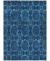 Addison Chantille Machine Washable Acn564 5'x7'6 Area Rug In Navy
