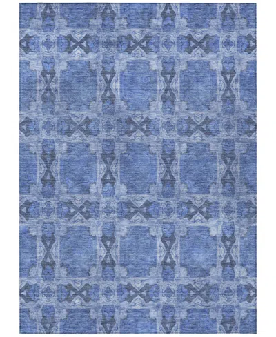 Addison Chantille Machine Washable Acn564 8'x10' Area Rug In Denim