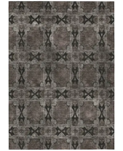 Addison Chantille Machine Washable Acn564 8'x10' Area Rug In Black